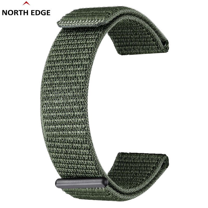 Curea de ceas North Edge din nylon cu plasă țesută, ușoară și respirabilă, închidere Velcro, compatibilă cu Alps Terrax