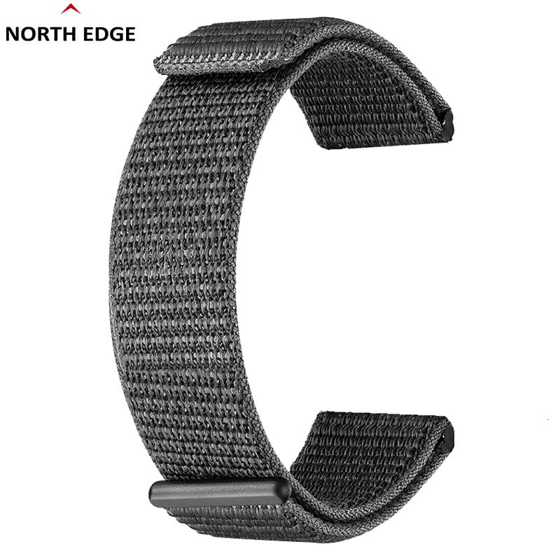 Curea de ceas North Edge din nylon cu plasă țesută, ușoară și respirabilă, închidere Velcro, compatibilă cu Alps Terrax