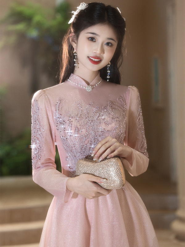 Vakarkleita - retro siluets, tievs griezums, garas piedurknes, garie svārki, Ziemas 2024