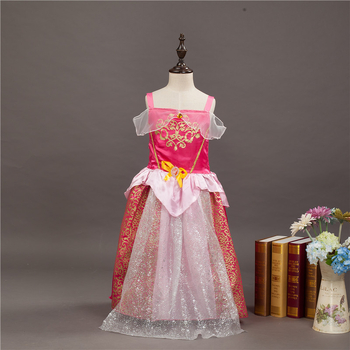 Rochie de prințesă pentru fete – Temă Albă ca Zăpada / Cenușăreasa, organza cu spandex, căptușeală din bumbac, pentru copii 3–8 ani