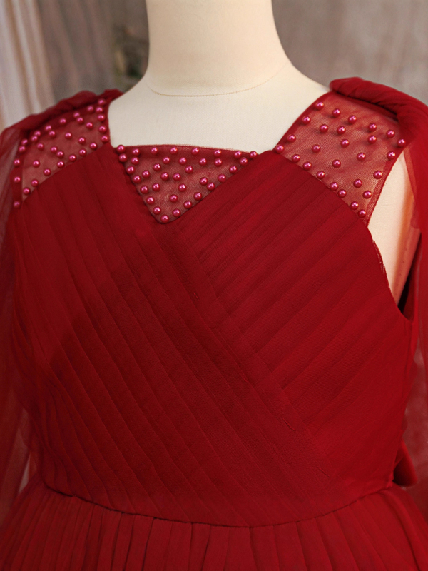 Gyerekeknek készült hosszú ruha, báli és zenei előadásokhoz, hercegnő stílus, 65% poliészter és 35% pamut bélés, enzimes mosású anyag, 8 éves vagy idősebbeknek