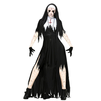 Halloween cosplay kostim za žene – vampirska duh tema, poliestersko vlakno, bez ovratnika, scenska/party odjeća