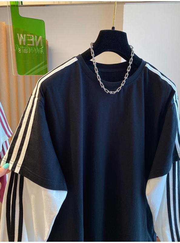 Uniszex pamut hosszú ujjú felső, laza szabású, kerek nyakú (95% pamut; hosszú ujjú; kerek nyak; laza szabás)