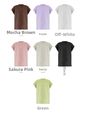 T-krekls ar lidinošām piedurknēm, apaļš kakla izgriezums, brīvs piegriezums, kokvilnas/poliestra/elastāna maisījums, sportam un jogai, sievietēm