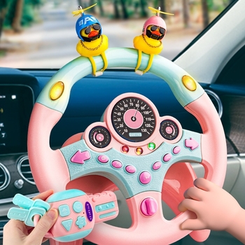 Hátsó ülésre tervezett gyerekeknek kormány – vezetési szimuláció, műanyag, 0–3 éveseknek