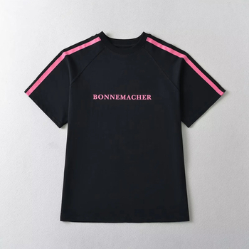 Pamukana majica s raglan rukavima, okrugli izrez, otisak, širok kroja