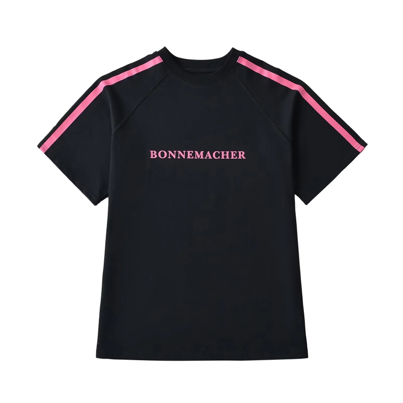 Pamukana majica s raglan rukavima, okrugli izrez, otisak, širok kroja