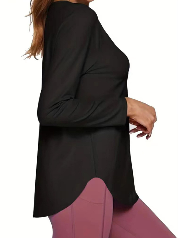 Ženska T-shirt od Milk Silk tkanine, 90-95% poliestera, Spandex, uzorak teksta, okrugli vrat (Milk silk; 90-95% Polyester; Spandex; Uzorak: Tekst; Okrugli vrat)