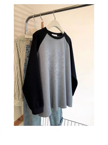 Μπλούζα με κουκούλα από πολυεστέρα, ραγκλάν μανίκια, μακριά μανίκια, χαλαρή γραμμή, βελουτέ υφή, φθινοπωρινή σεζόν 2025