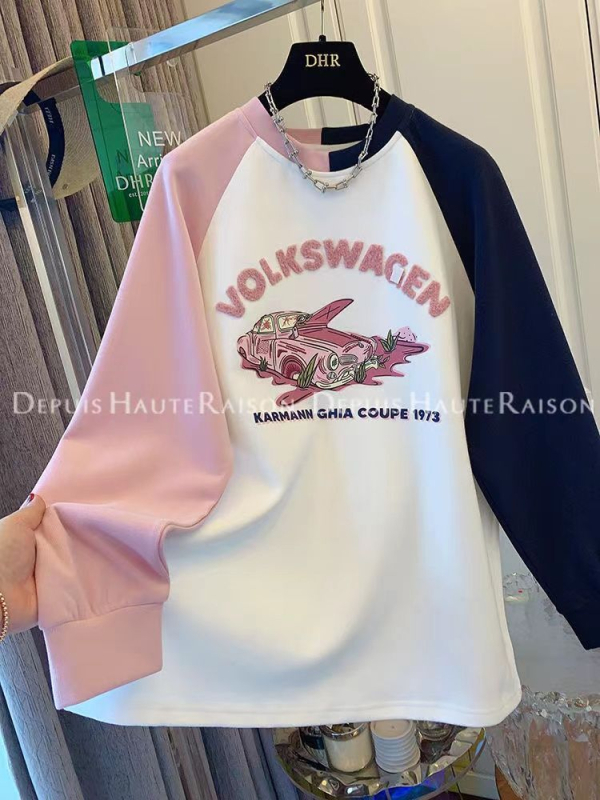 Ženska majica za plus veličinu, blok boja s okruglim izrezom, topli fleece materijal, dugi rukavi, opušten kroj