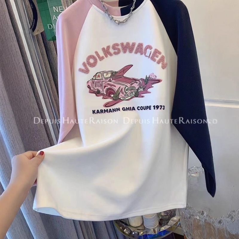 Ženska majica za plus veličinu, blok boja s okruglim izrezom, topli fleece materijal, dugi rukavi, opušten kroj