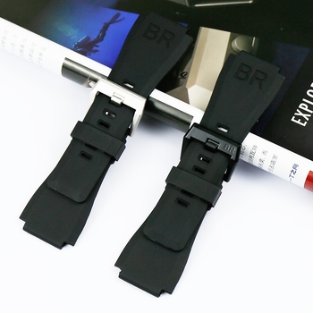 Gumijas pulksteņa siksna Bell & Ross BR01 – ārēji sporta stils, oriģināls dizains