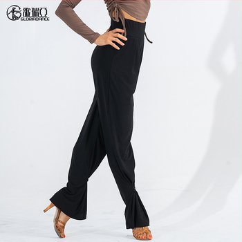 Dámske latinské tanečné nohavice – úzky strih, spandex látka, 15% obsah, tanečné oblečenie