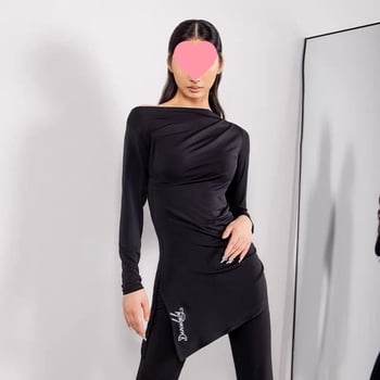 Топ за латински танци за жени | TR тъкан, 30-50% други материали | стил: китайски, литературно ретро