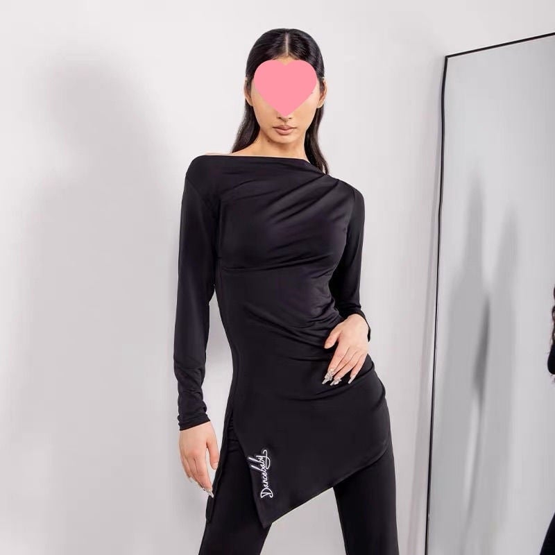 Топ за латински танци за жени | TR тъкан, 30-50% други материали | стил: китайски, литературно ретро