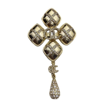 Bross koronával és masnival, Geometriai, Elektroplatinált díszítés, 2021 tél