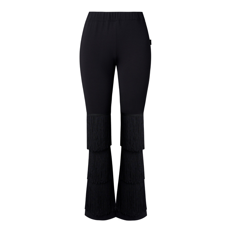 Yant латин танцови панталони за жени, висока талия, плат Rome, полиестер 90–95%, пролет 2023