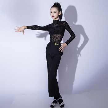 Комплект за латински танци за момичета (L25061) - основен нейлонов плат 80–90%, лятна колекция 2025, принцес стил, стил за темперамент и ежедневно носене