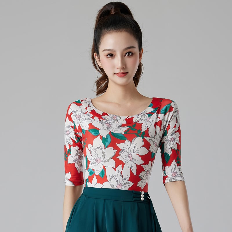 Plesni top - ljeto, za žene, tkanina milk silk, 95% polyester + 5% spandex.
