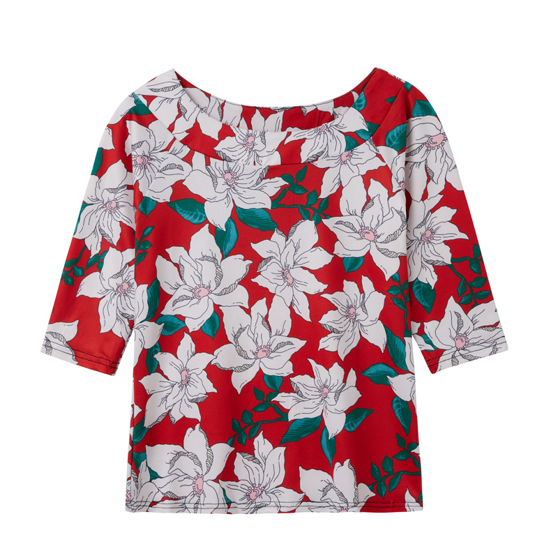 Plesni top - ljeto, za žene, tkanina milk silk, 95% polyester + 5% spandex.