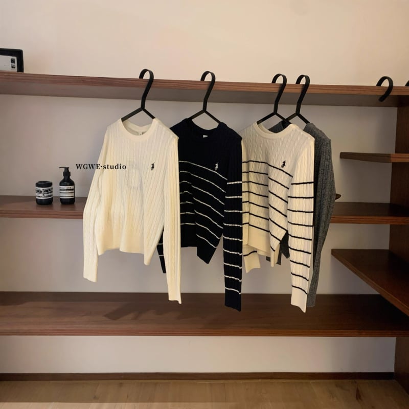 Ženski džemper, okrugli ovratnik, dugi rukavi, japansko-korejski casual stil, jesen 2025
