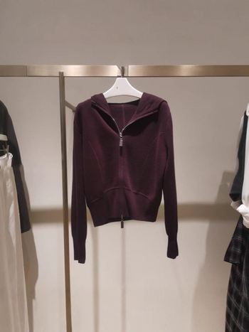 Ženski kardigan s kapuljom i zatvaračem, casual japansko-korejski stil, materijal od viskoze s najlonom, dugi rukavi, duljina 50–65 cm