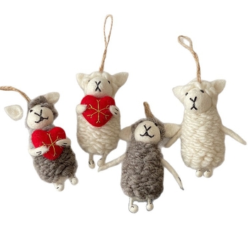 Vješalica za torbu od filca – 3D životinjska igračka (Little Bear, Little Pig, Little Animal), ručna izrada, model Y0582, Jesen 2025