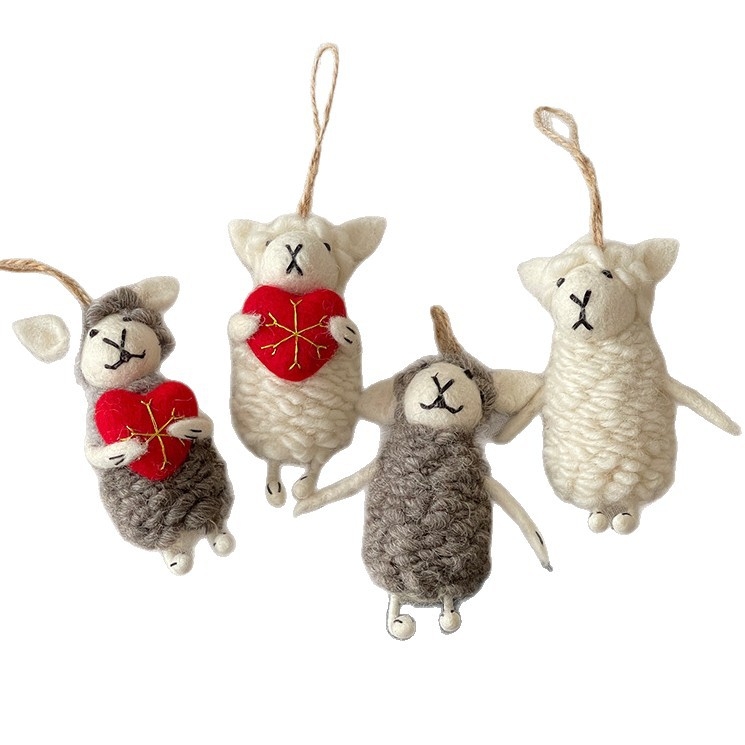 Vješalica za torbu od filca – 3D životinjska igračka (Little Bear, Little Pig, Little Animal), ručna izrada, model Y0582, Jesen 2025