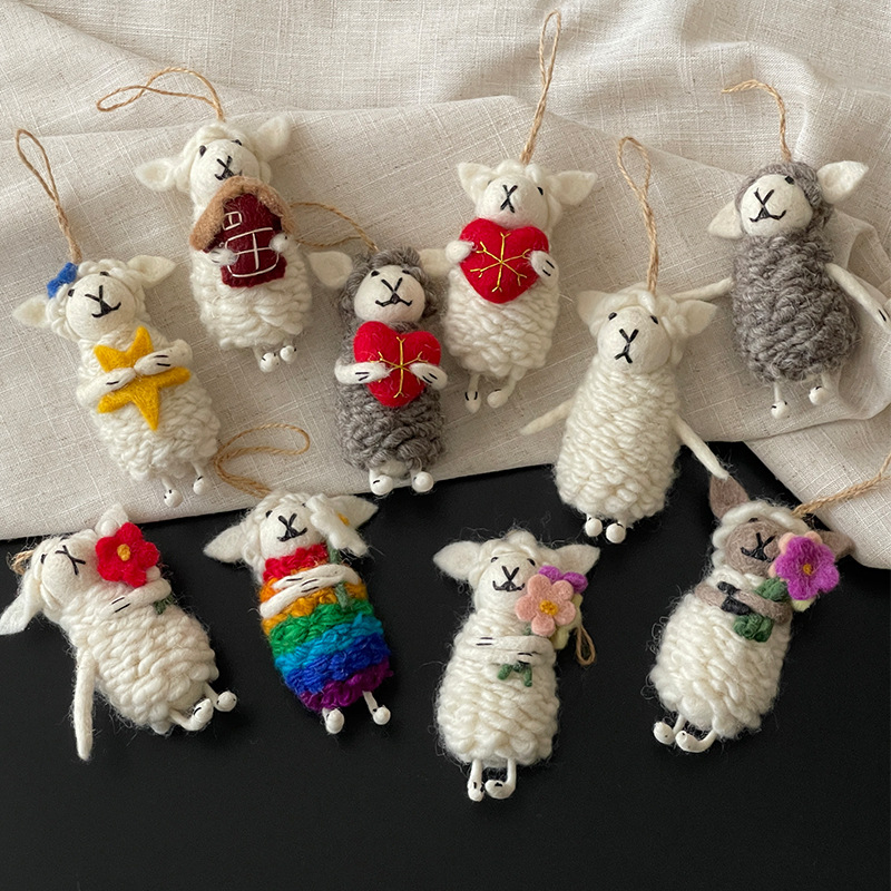 Vješalica za torbu od filca – 3D životinjska igračka (Little Bear, Little Pig, Little Animal), ručna izrada, model Y0582, Jesen 2025