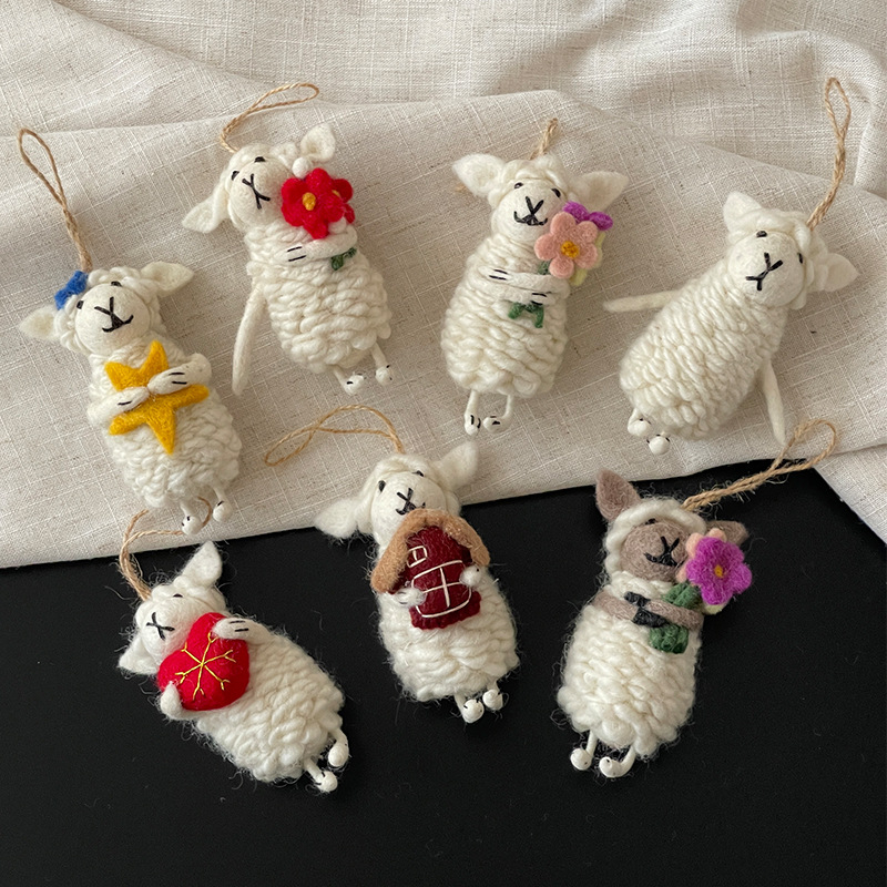 Vješalica za torbu od filca – 3D životinjska igračka (Little Bear, Little Pig, Little Animal), ručna izrada, model Y0582, Jesen 2025