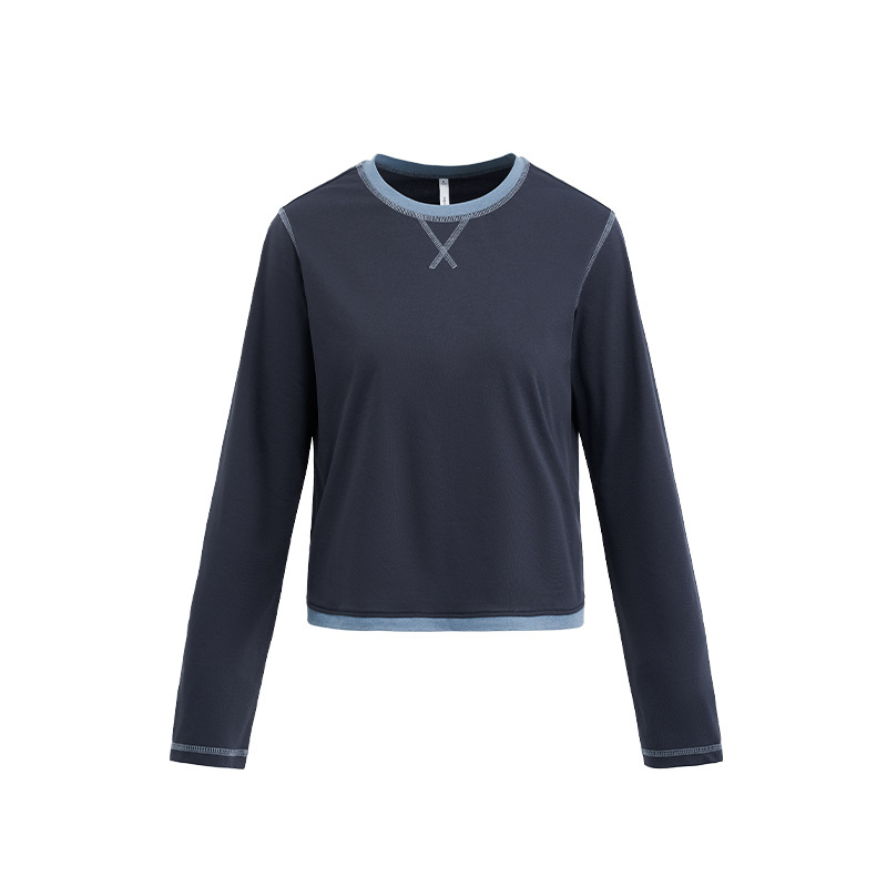 Žensko T-shirt s kratkim rukavima i okruglim izrezom, poliester 95%+, duljina 50–65 cm, casual stil