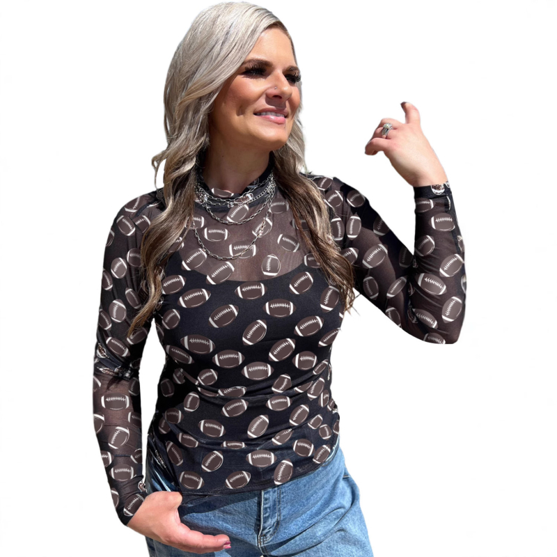 Majica s dugim rukavima, print, okrugli izrez, slim fit (Materijal: Poliester; Uzorak: Print; Vrat: Okrugli; Kroj: Slim)