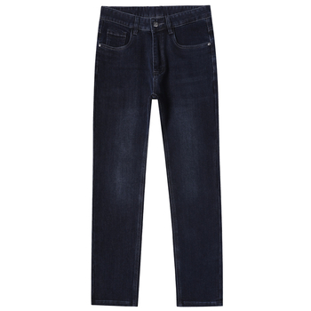 Muške traperice, poslovni casual stil, ravni kroj, mikroelastičnost, srednji pojas, pamuk‑poliester mješavina (59,9% pamuk, 39,5% poliester, 0,6% elastan), pogodno za posao, četiri sezone, zatvarač