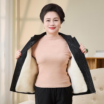 Avies odos liemenė, trumpas kirpimas, korėjietiškas gatvės stilius, ruduo 2023, pagrindinė medžiaga: avies oda (>95%)