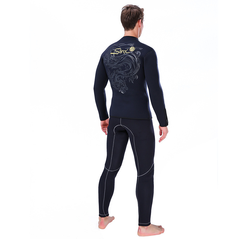 SLINX 5 mm neoprenska potapacka jakna s baršunastom podstavom – unisex topli wetsuit top za ronjenje i surfanje
