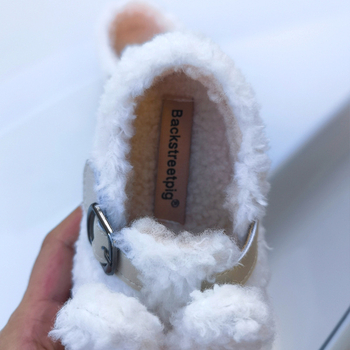 Dječje plišane papuče s motivom Miffy, Velcro zatvarač, gumena potplat, fleece podstava, zimsko toplo