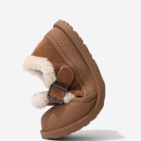 Παιδικά χιονικά μποτάκια με λακαρισμένο δερμάτινο επάνω μέρος, καουτσούκ σόλα, κλείσιμο Velcro, παχύτερη κατασκευή, για ηλικίες 1–12 ετών