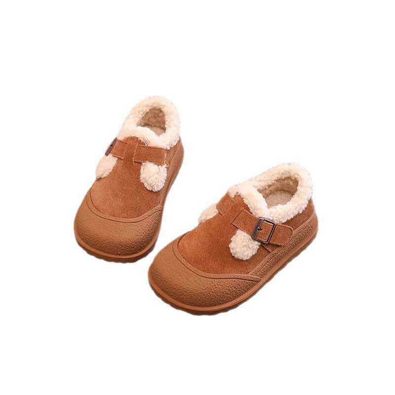 Παιδικά χιονικά μποτάκια με λακαρισμένο δερμάτινο επάνω μέρος, καουτσούκ σόλα, κλείσιμο Velcro, παχύτερη κατασκευή, για ηλικίες 1–12 ετών