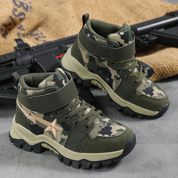 Παιδικά αθλητικά μποτάκια μέχρι τον αστράγαλο, unisex, πάνω μέρος από συνθετικό δέρμα, αθλητικό στυλ, για παιδιά 7-16 ετών