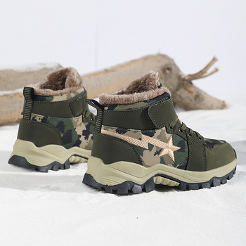 Παιδικά αθλητικά μποτάκια μέχρι τον αστράγαλο, unisex, πάνω μέρος από συνθετικό δέρμα, αθλητικό στυλ, για παιδιά 7-16 ετών