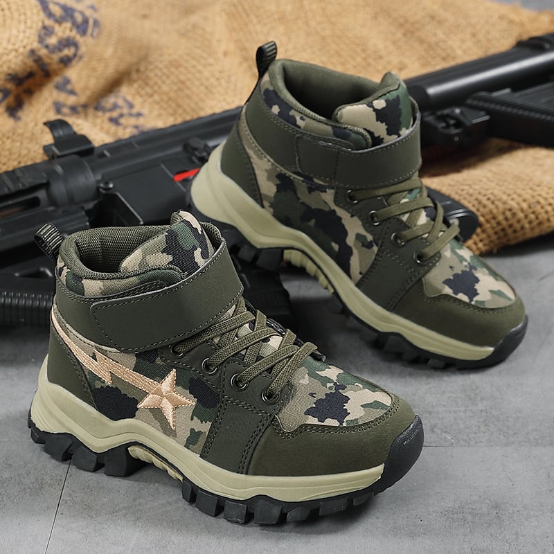 Παιδικά αθλητικά μποτάκια μέχρι τον αστράγαλο, unisex, πάνω μέρος από συνθετικό δέρμα, αθλητικό στυλ, για παιδιά 7-16 ετών