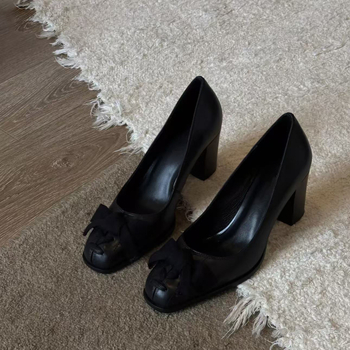 Mary Jane cipele - okrugli vrh, 6-8 cm debeli pet, gornji dio od super vlakana