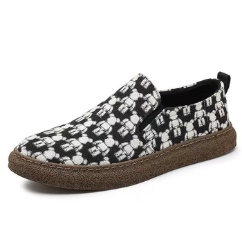 Muške slip-on platnene tenisice, prozračna mreža unutarnost, PU uložak, gumena potplat, oštar vrh