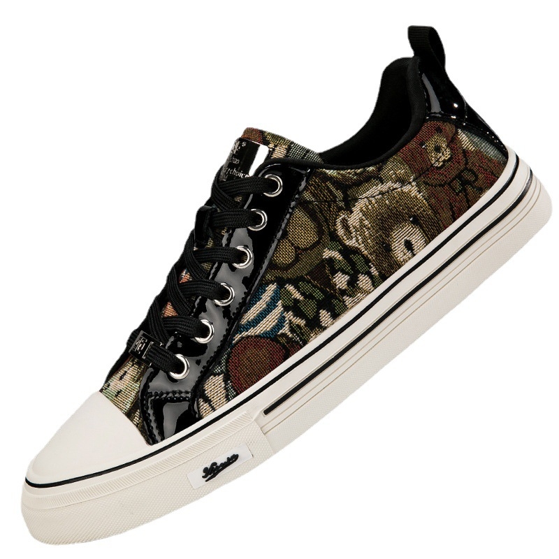 Skate tenisice (okrugli vrh; gornji dio od kože krave + mreža; gumeni potplat; niski profil; prozračan)