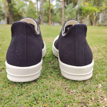 Adidași din pânză, talie joasă, unisex, șireturi, talpă din cauciuc, respirabili, vârf rotund, branț din piele naturală