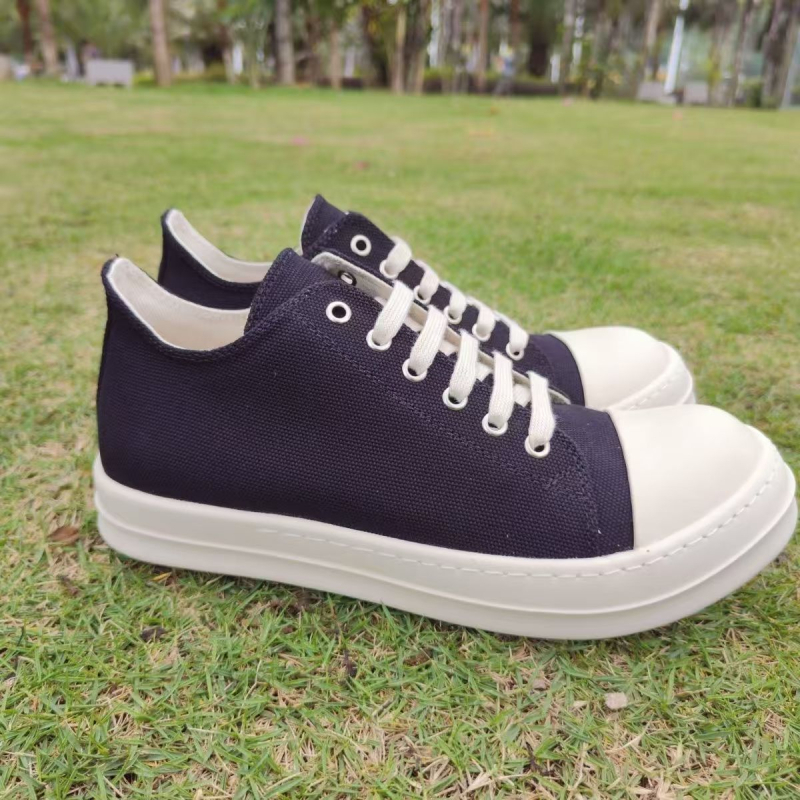 Adidași din pânză, talie joasă, unisex, șireturi, talpă din cauciuc, respirabili, vârf rotund, branț din piele naturală