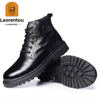 Meeste talves nahast sussid villase voodriga, slip-on, kummist talla