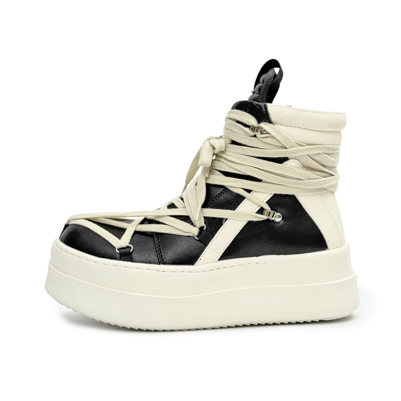 Ghete Martin din piele naturală, înalte, unisex, stil casual, toc de 3-5 cm, vârf rotund