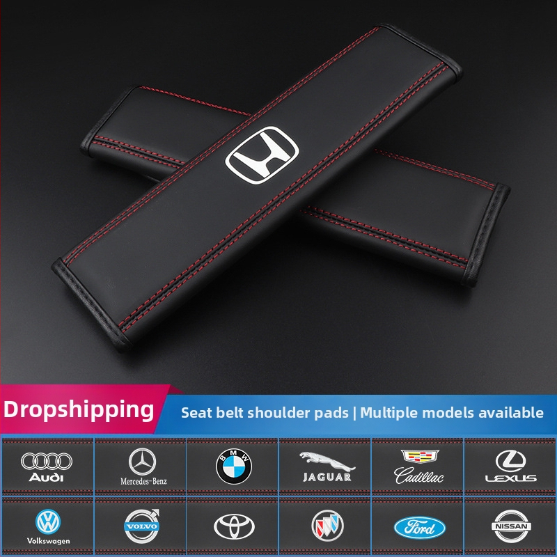 Automobilové ramenné vankúše na pás, Van Gogh, z Nappa kože, s logom, kompatibilné s Mercedes-Benz, Audi a BMW