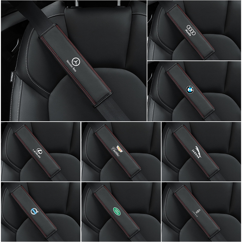 Automobilové ramenné vankúše na pás, Van Gogh, z Nappa kože, s logom, kompatibilné s Mercedes-Benz, Audi a BMW